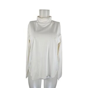 Chico's Design Long Sleeve White High Neck Top 2 -M